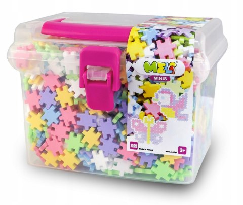 Klocki Meli Minis Pastel 1100 el. Walizka Mozaika