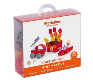 Klocki Mini Wafle Strażak 90 elementów Marioinex