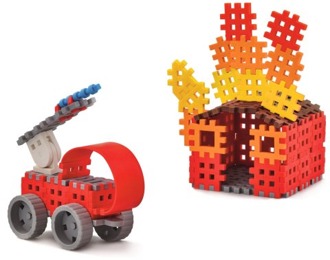 Klocki Mini Wafle Strażak 90 elementów Marioinex