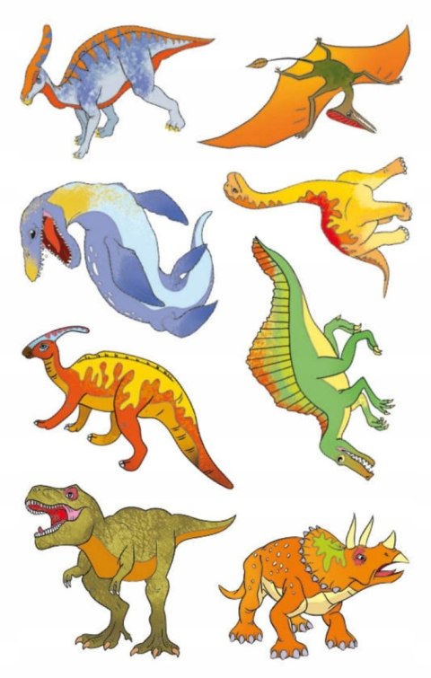 Kolorowanka z tatuażami Dinozaury 16 Tatuaży