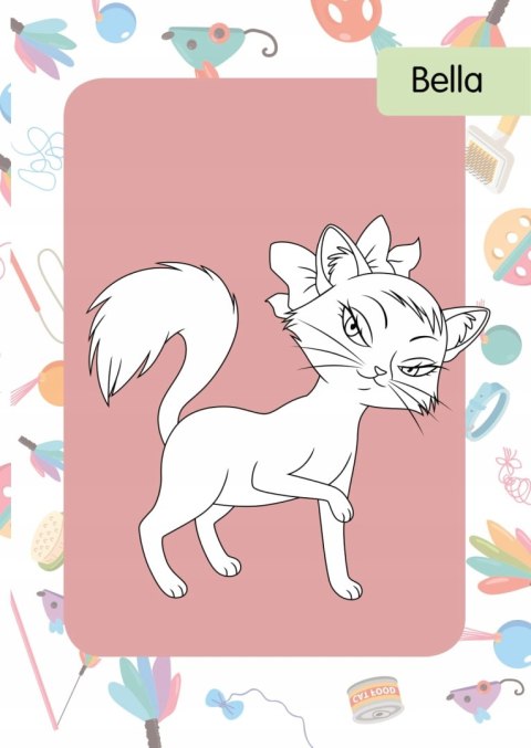 Kolorowanka z tatuażami Kotki 16 Tatuaży Tatuaże