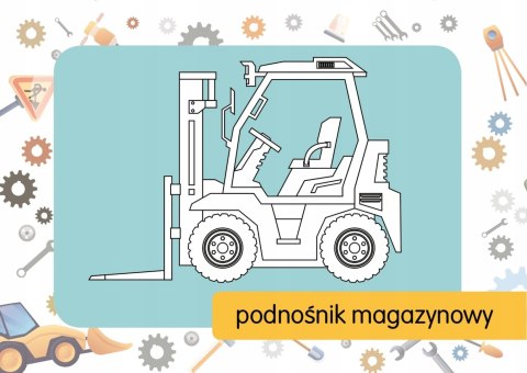 Kolorowanka z tatuażami Maszyny budowlane Tatuaże