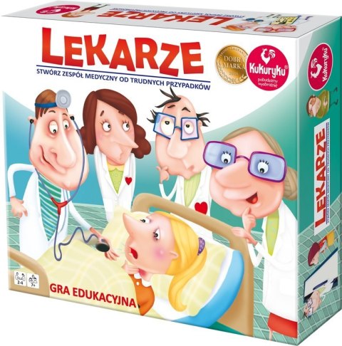 Lekarze Gra Planszowa Edukacyjna Adamigo Kukuryku