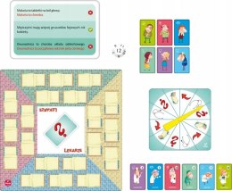 Lekarze Gra Planszowa Edukacyjna Adamigo Kukuryku