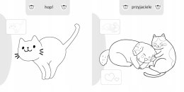 Malowanie doklejanie Kotki Kolorowanka Naklejki