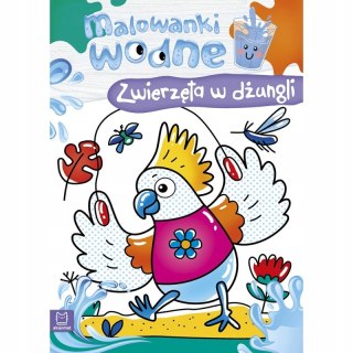 Malowanki wodne Zwierzęta w dżungli Kolorowanka Aksjomat