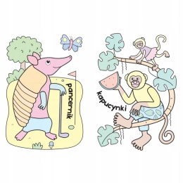 Malowanki wodne Zwierzęta w dżungli Kolorowanka Aksjomat