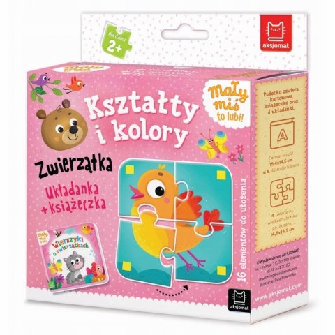 Mały miś to lubi! Kształty i kolory Zwierzątka Aksjomat