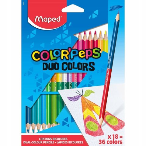 Maped Kredki Colorpeps Duo Dwustronne 18/36 Kolor
