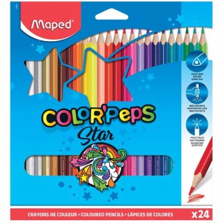 Maped Kredki Colorpeps Star trójkątne 24 kolorów