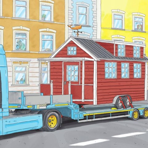 Maszyny i pojazdy. Wielkie ciężarówki. Mądra Mysz