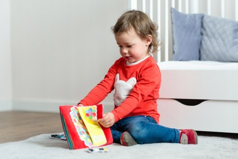 Multisensoryczna Książeczka Lot Balonem Moms Care