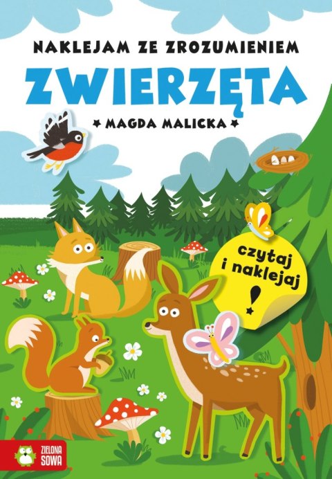 Naklejam Ze Zrozumieniem Zwierzęta Naklejki Zielona Sowa