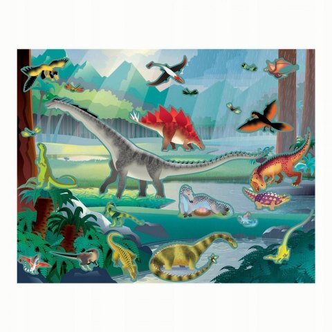 Naklejki Wielokrotnego Użytku Dinozaury Melissa