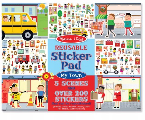 Naklejki Wielokrotnego Użytku Miasto Transport