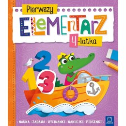 Pierwszy elementarz 4-latka wycinanki naklejki Aksjomat