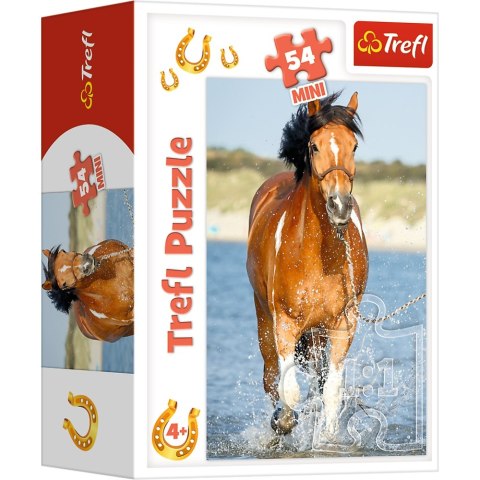 Puzzle 4w1 Świat Koni Konie Mini 4x54 elementów Trefl