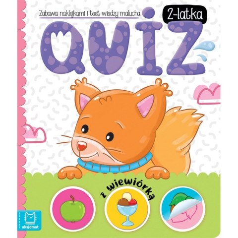 Quiz 2-latka z wiewiórką Zabawa naklejkami 2+ Aksjomat