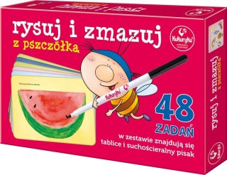 Rysuj i Zmazuj z Pszczółką Kukuryku 48 Zadań
