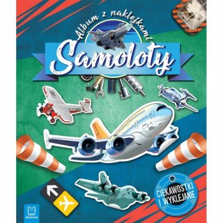 Samoloty Album z naklejkami wyklejanie Naklejki Aksjomat