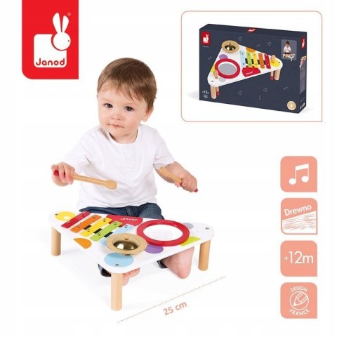 Stolik Muzyczny Confetti Janod Instrument Cymbałki
