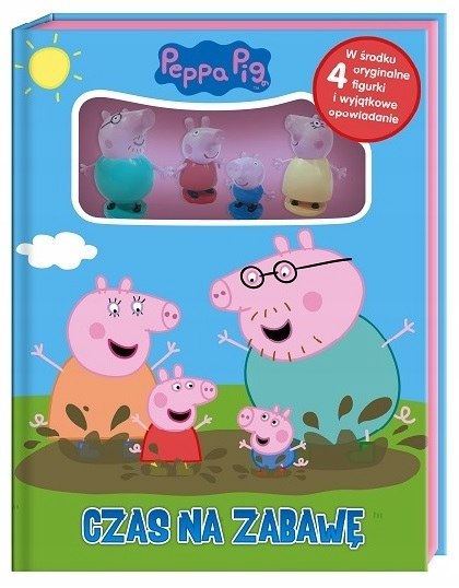 Świnka Peppa 4 Figurki Czas na Zabawę +Opowiadanie