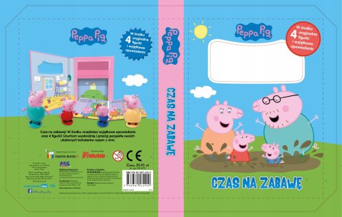 Świnka Peppa 4 Figurki Czas na Zabawę +Opowiadanie