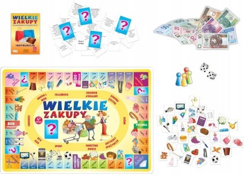 Wielkie Zakupy Gra Planszowa Adamigo Kukuryku