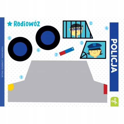 Wycinam naklejam Pojazdy Wycinanki edukacyjne Aksjomat