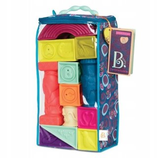 Zestaw 26 Miękkich Klocków Sensorycznych b.Toys BX1482Z
