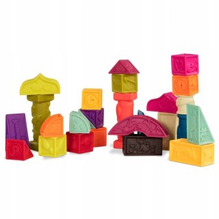 Zestaw 26 Miękkich Klocków Sensorycznych b.Toys BX1482Z
