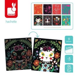 Zestaw Kreatywny Do Zdrapywania Koty 5+, Janod