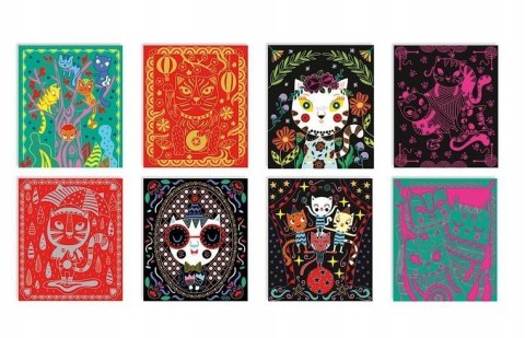 Zestaw Kreatywny Do Zdrapywania Koty 5+, Janod