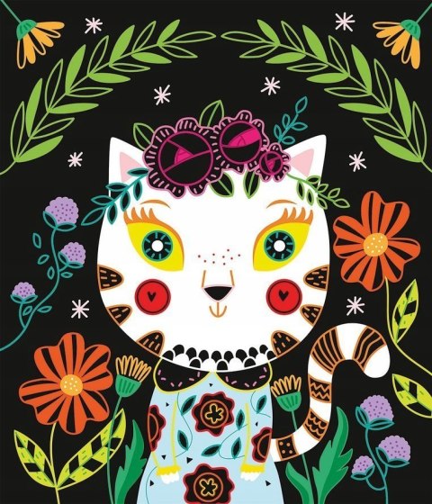 Zestaw Kreatywny Do Zdrapywania Koty 5+, Janod