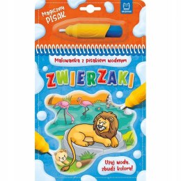 Zwierzaki Malowanka z Pisakiem Wodnym Maluj Wodą