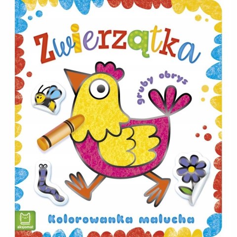 Zwierzątka Kolorowanka malucha z grubym obrysem Aksjomat