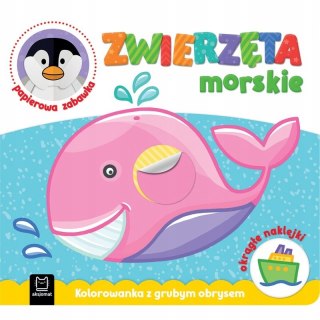 Zwierzęta morskie. Kolorowanka z grubym obrysem Aksjomat