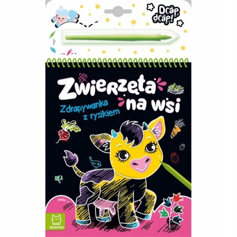 Zwierzęta na wsi Zdrapywanka z rysikiem Zwierzątka