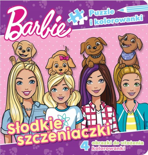 Barbie Puzzle i Kolorowanki Słodkie Szczeniaczki