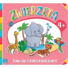 Baw się z nami naklejkami Zwierzęta 4+ Naklejki Aksjomat