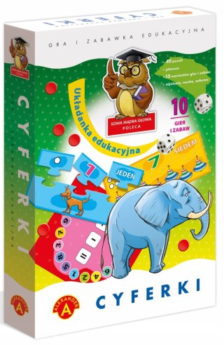 Cyferki Układanka Edukacyjna Alexander 10 Gier