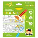 Dłuuugie kolorowanki Dinozaury 4+ Czuczu Malowanka