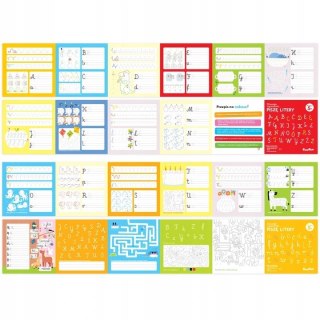 Dłuuugie rysowanki Piszę litery Literki Czuczu