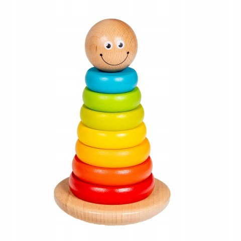 Drewniana Piramida Piramidka Smily Play Wieża