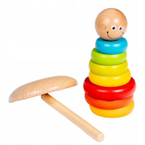Drewniana Piramida Piramidka Smily Play Wieża
