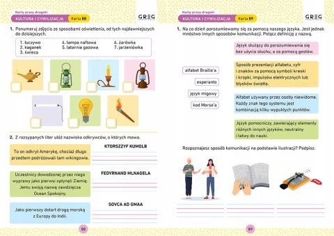 Drugaki. Karty Pracy w Szkole i w Domu. Greg