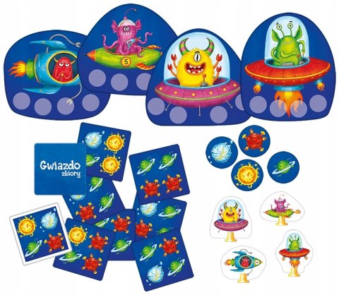 Gra Planszowa Gwiazdozbiory Kosmos Kukuryku 5+
