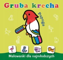 Gruba krecha Papuga Kolorowanka dla Najmłodszych