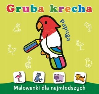 Gruba krecha Papuga Kolorowanka dla Najmłodszych