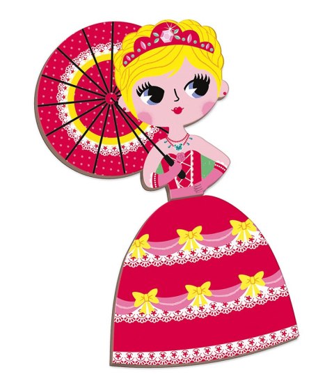 Janod Magnetyczna Układanka Księżniczki Princess